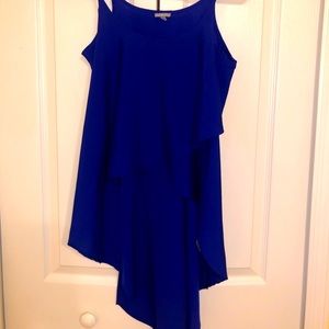 🦋 Blue Blouse with Volume | Sleeveless | Layered